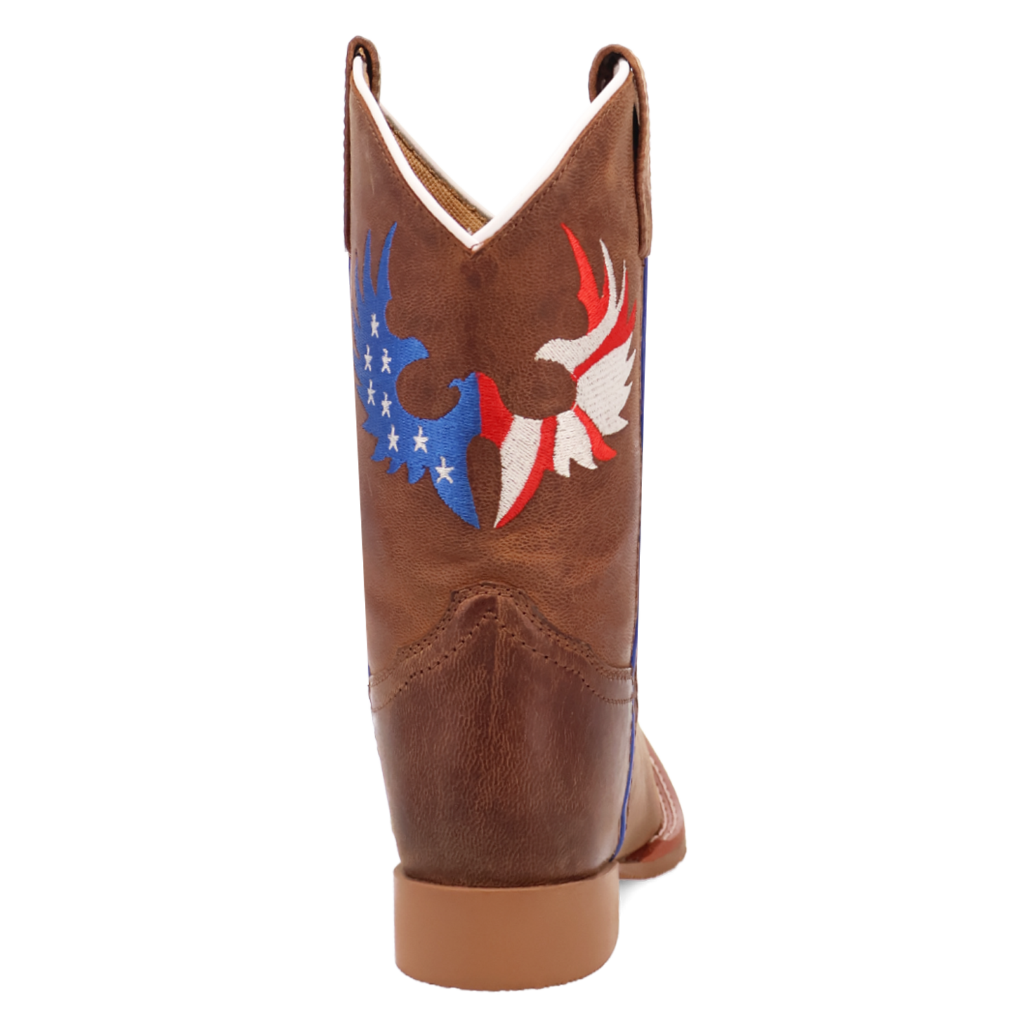 Dan Post Children's Freedom Flight Leather Boot back view showing stitching