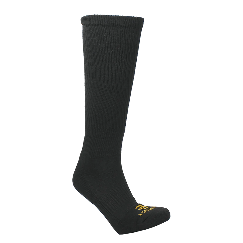 Men's Dan Post DPCBC9/DPCBC10 Black Over the Calf Socks (2 Pair Pack Each)