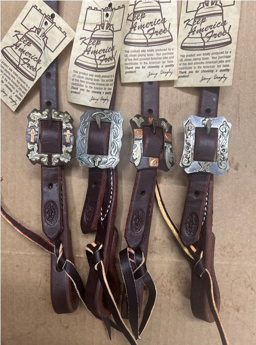 Jerry Beagley JB HO DSGNR 1ER HS Deluxe 1 Ear Headstall with Designer Buckle