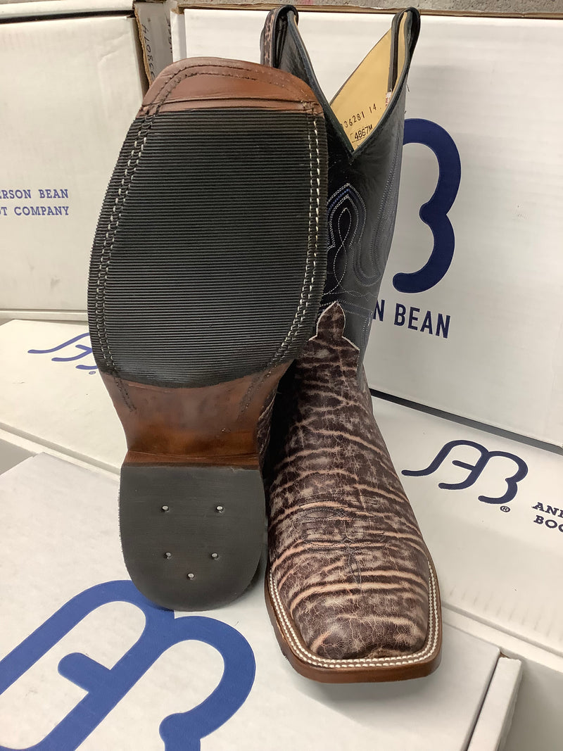 Anderson Bean 4867M 12" Grey Ice Elephant Wide Square Toe Boots