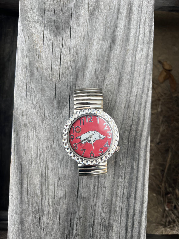 Arkansas Large Face with Metal Band Watch