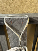 Top Notch Accessories 3052BG Beige Cowhide Small Crossbody with Fringe