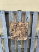 Top Notch Accessories 3063AT Grey Multi Cowhide and Leather Concealed Carry Tote