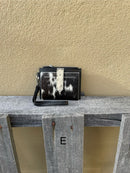 Top Notch Accessories Black Cowhide Keychain Wristlet Wallet