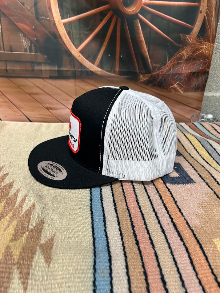 Whiskey Bent Hat Company Rowdy Rooster Black/White Cap