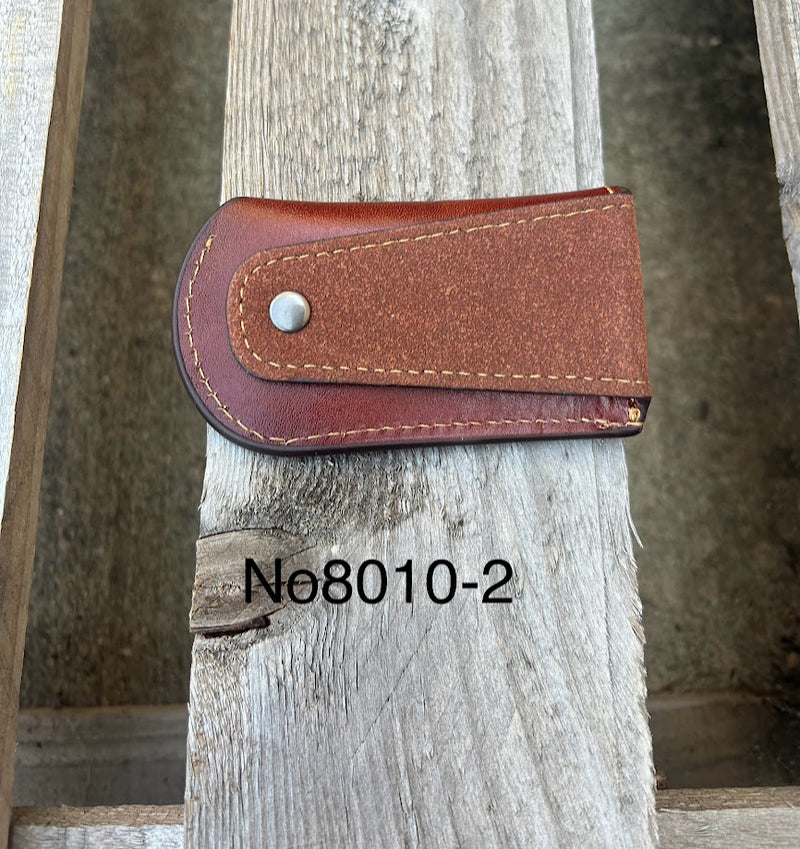 Top Notch Accessories 8010-2BR Brown Praying Cowboy Design Small Knife Sheath