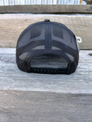 Southern Bred Caramel Leather Patch Richardson 112 Adjustable Snap Back Cap In Sable Duck Camo