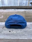 Southern Bred Apparel Co Oxford, MS navy cap with red rope.
Rear View