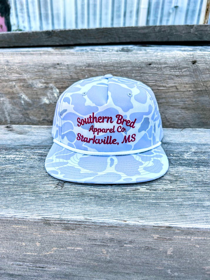 Southern Bred Apparel Co Starkville, MS Richardson 256P Blizzard Duck Camo Cap