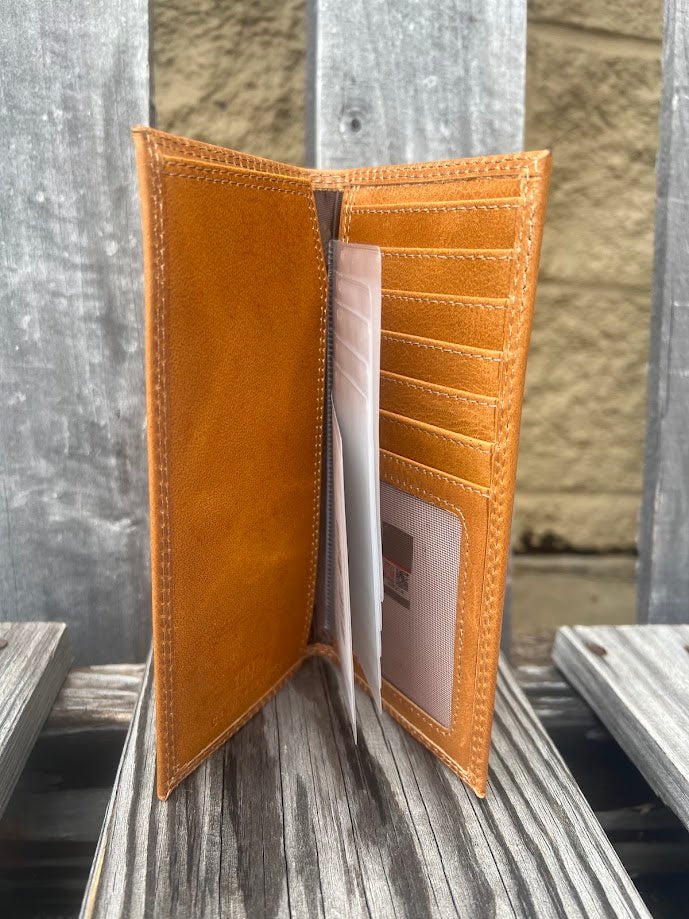 Zep-Pro IWS4TAN-MSU Mississippi State Tan Leather Tall Wallet