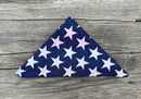 USA Flag large size bandana. Stars side showing. 