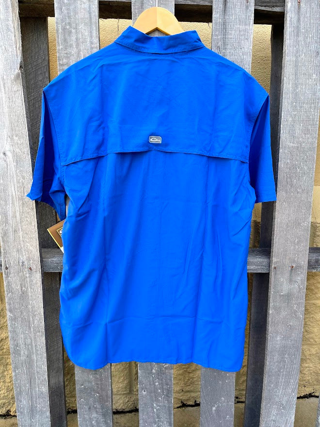 Drake DPF1170-WSB Flyweight Web Surfin Blue Short Sleeve Shirt