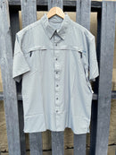 Drake DPF1170-MOG Flyweight Monument Grey Short Sleeve Shirt