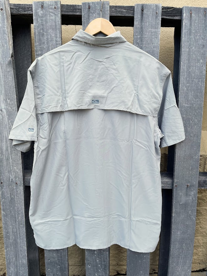Drake DPF1170-MOG Flyweight Monument Grey Short Sleeve Shirt