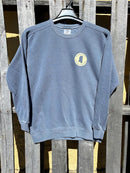 Mississippi Cattle Company License Plate Denim Comfort Colors Crew Neck Sweatshirt
