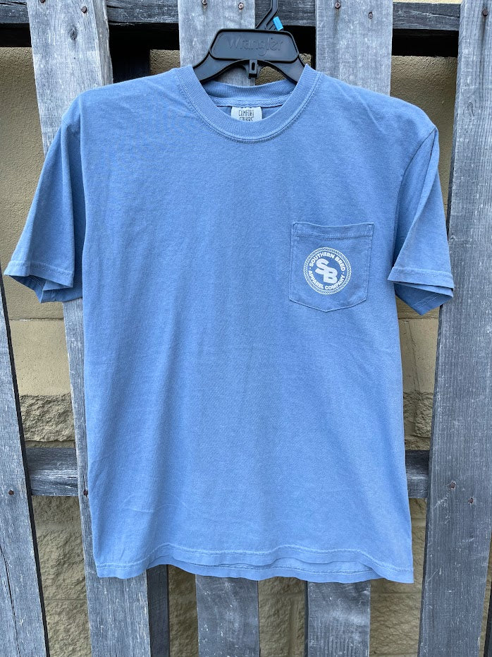 Southern Bred Apparel Co. “Longhorn" Comfort Color Pocket T-Shirt (5 Colors)