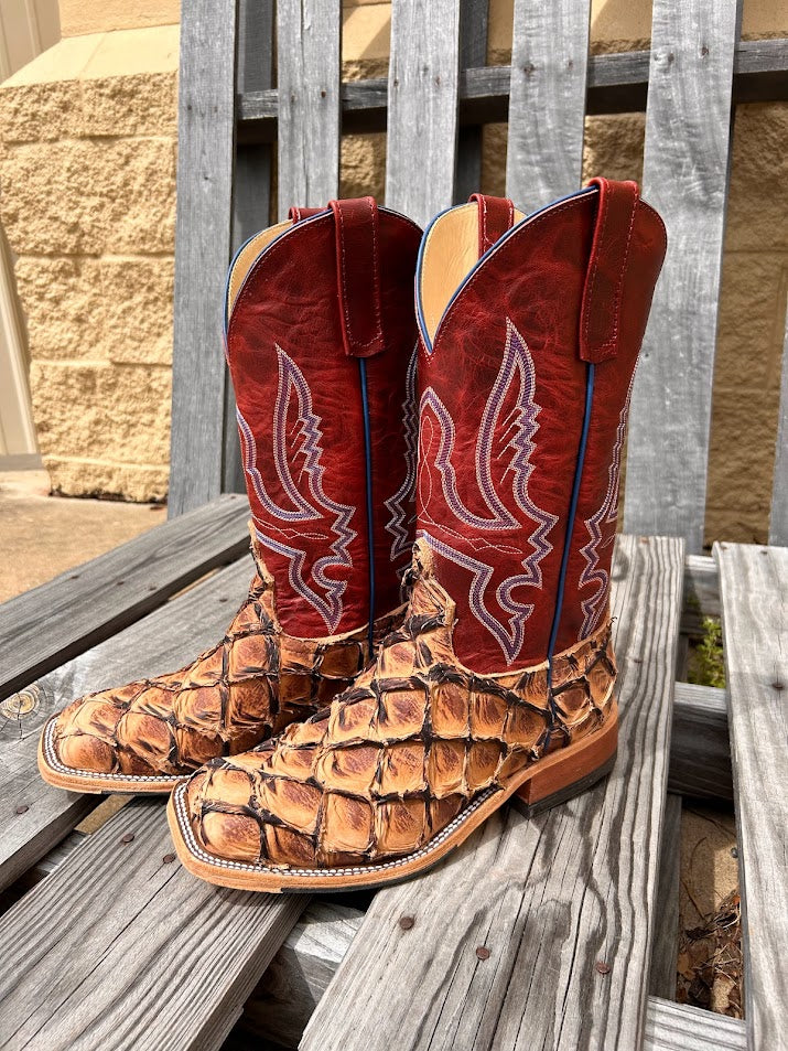 Anderson Bean 338083 12" Cigar Matte Big Bass Wide Square Toe Boots