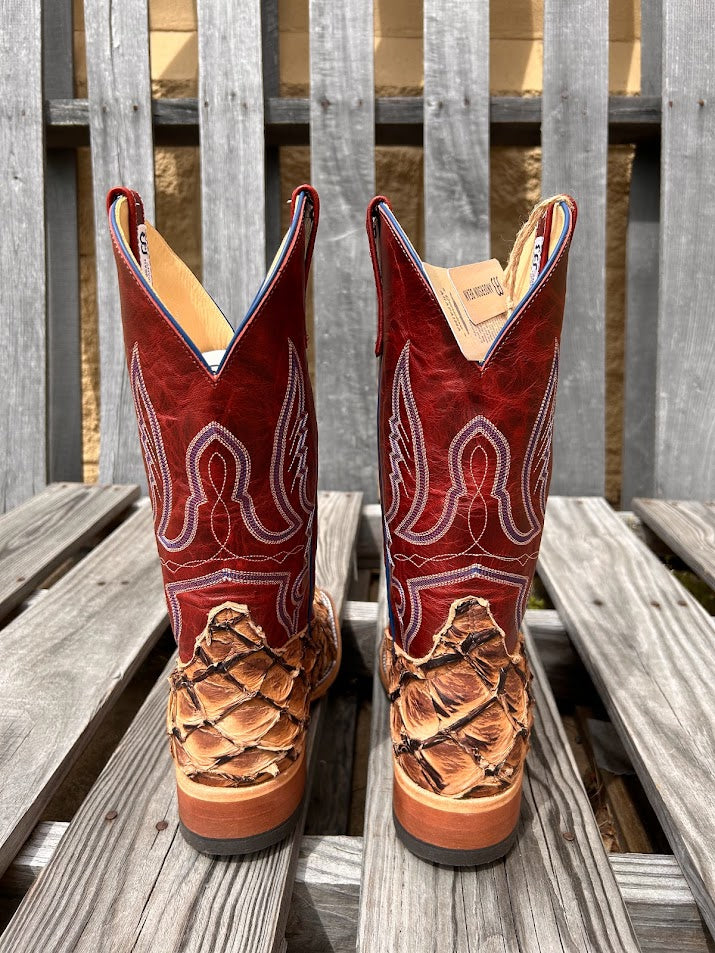 Anderson Bean 338083 12" Cigar Matte Big Bass Wide Square Toe Boots