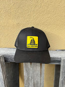 Don't Tread on Me Patch HW-DTM-BLK Black Snap Back Trucker Cap
