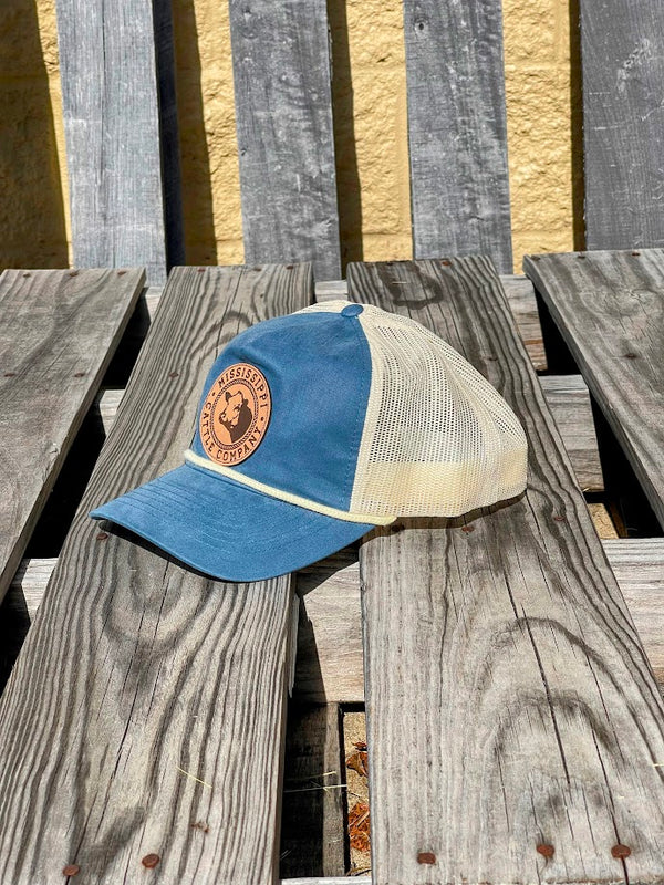 MADISON CREEK HEATHER GREY/ORANGE LEATHER PATCH TRUCKER HAT – The Avenue Boutique