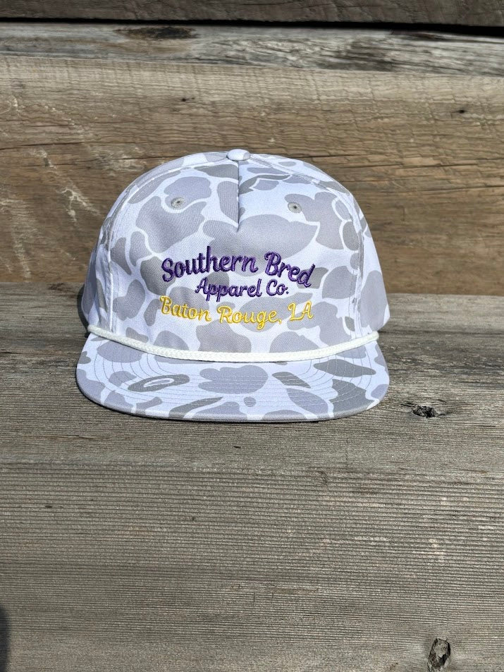 Southern Bred Apparel Co Baton Rouge, LA Richardson 256P Blizzard Duck Camo Cap