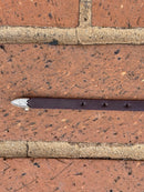 Top Notch Accessories Coffee Leather Hat Band with Bull Rider Conchos