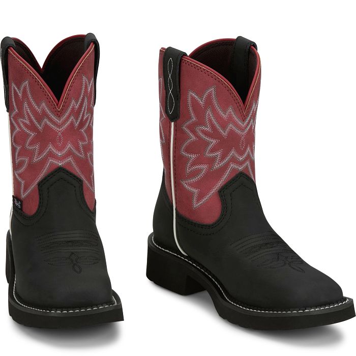 Women's Justin Gypsy® Sunny 8" Midnight Western Square Toe Boot