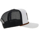 Hooey 7285T-WHBK Louisiana State University White & Black Trucker Cap with Brown LSU Patch