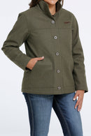 Women's Cinch MAJ9892001 Olive Wooly Coat  *CLOSEOUT*
