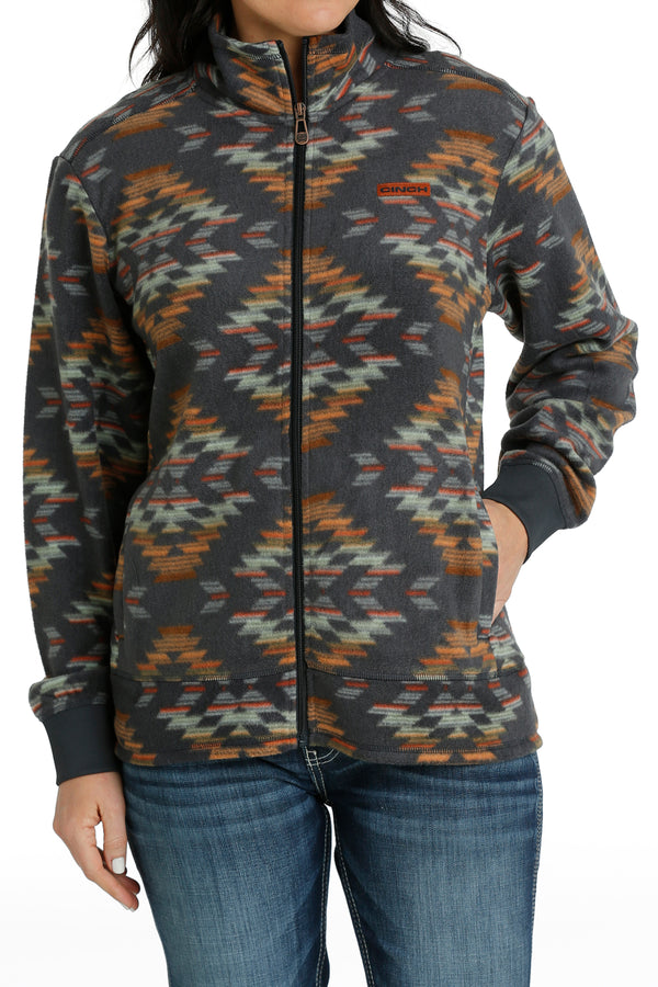 Women's Cinch MAJ9894002 Navy Full Zip Fleece Jacket