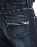 Close-up of Carter 2.4 back right pocket with stitching detail.