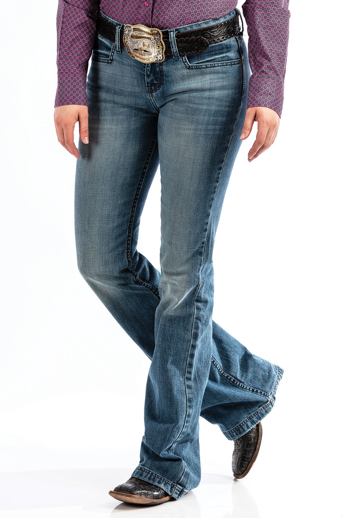 Women's Cinch MJ81454072 Lynden Moderate Rise Slim Fit Trouser *CLOSEOUT*