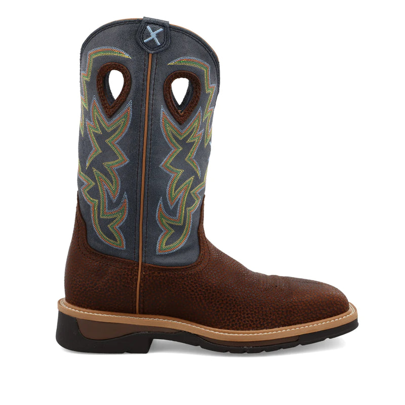 Twisted X MLCS016 Men's 12" Lite Cowboy Steel Toe Western Work Boot Square Toe *CLOSEOUT*