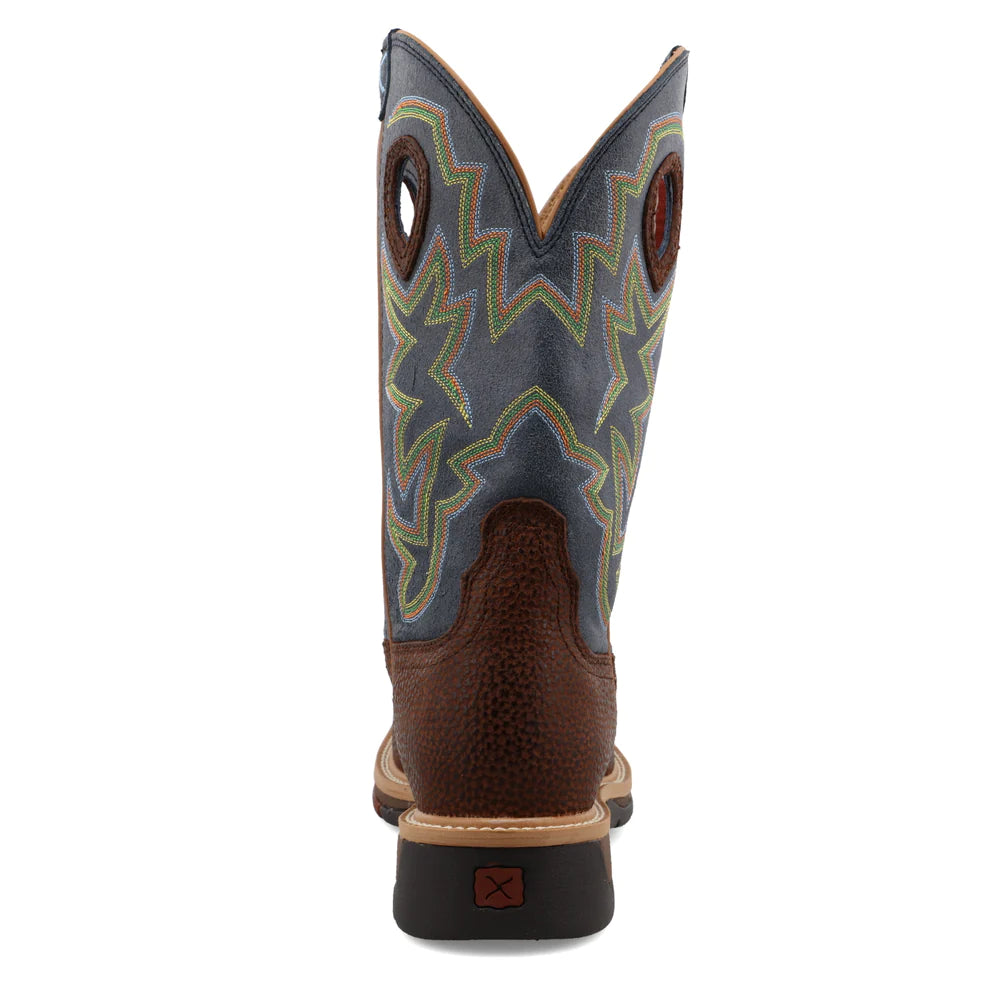 Twisted X MLCS016 Men's 12" Lite Cowboy Steel Toe Western Work Boot Square Toe *CLOSEOUT*
