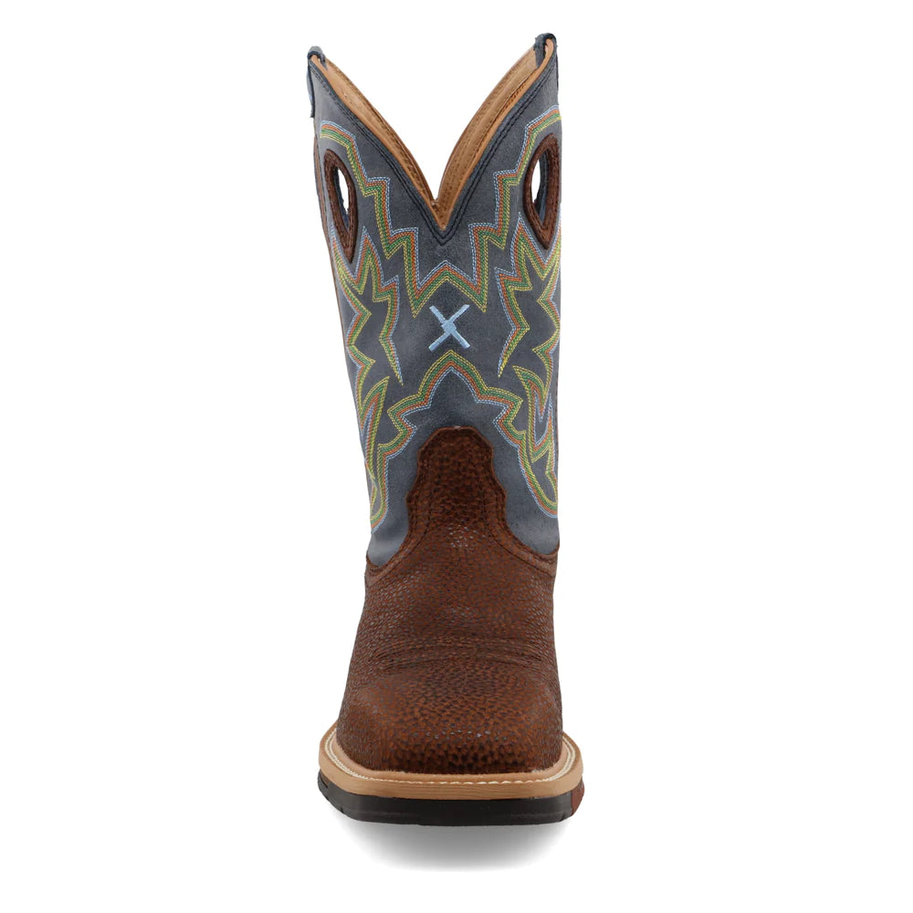 Twisted X MLCS016 Men's 12" Lite Cowboy Steel Toe Western Work Boot Square Toe *CLOSEOUT*