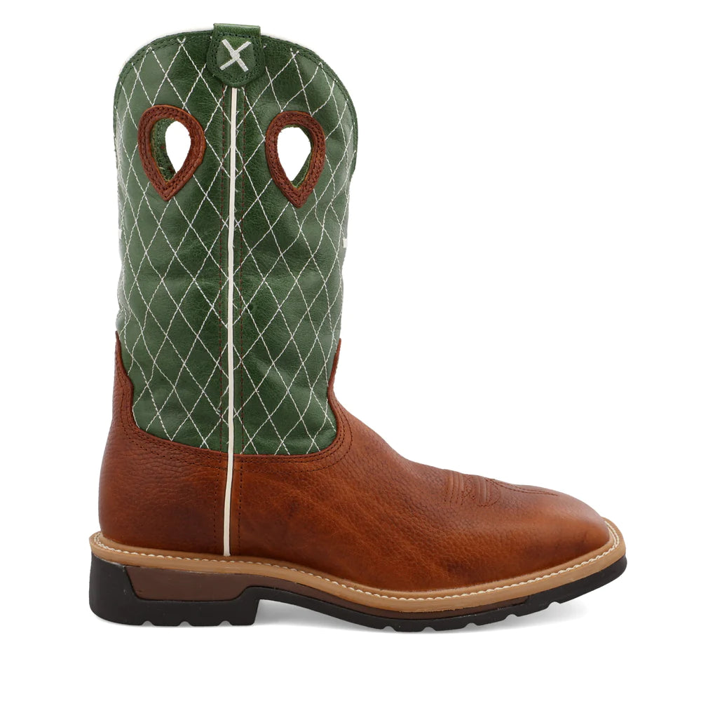 Twisted X MLCW002 Men's 12" Lite Cowboy Western Work Boot Square Toe *CLOSEOUT*