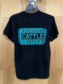 Mississippi Cattle Company MSCATTLESS-22 Black Short Sleeve Comfort Color T-Shirt