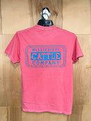 Mississippi Cattle Company MSCATTLESS-23 Watermelon Short Sleeve Comfort Color T-Shirt