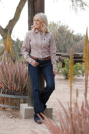 Women's Cinch MSW9164217 TENCEL Multi Stripe Button Down Western Shirt CLOSEOUT