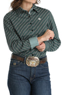 Women's Cinch MSW9165055 Multi-color Print Button Down Western Shirt CLOSEOUT