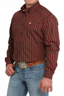 Men's Cinch Red Shot Shells Print Button Down Long Sleeve Shirt