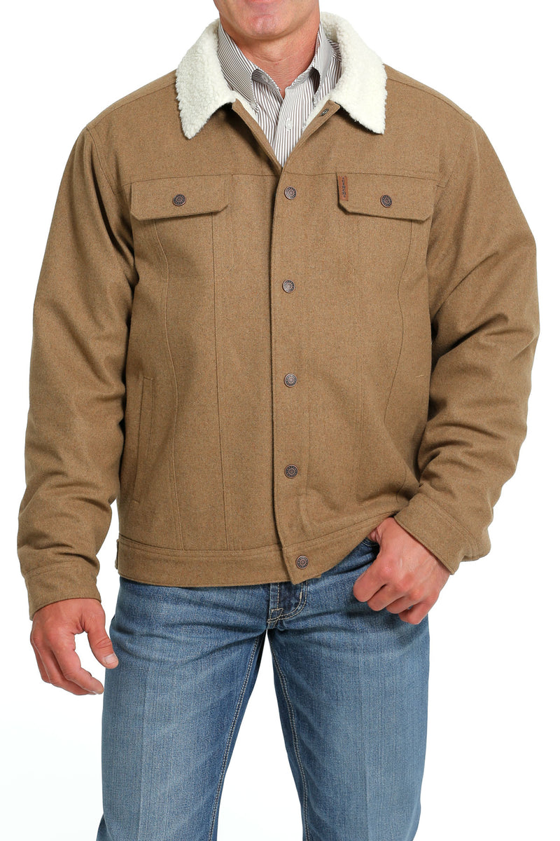 Men's Cinch MWJ1074007 Brown Concealed Carry Trucker Jacket