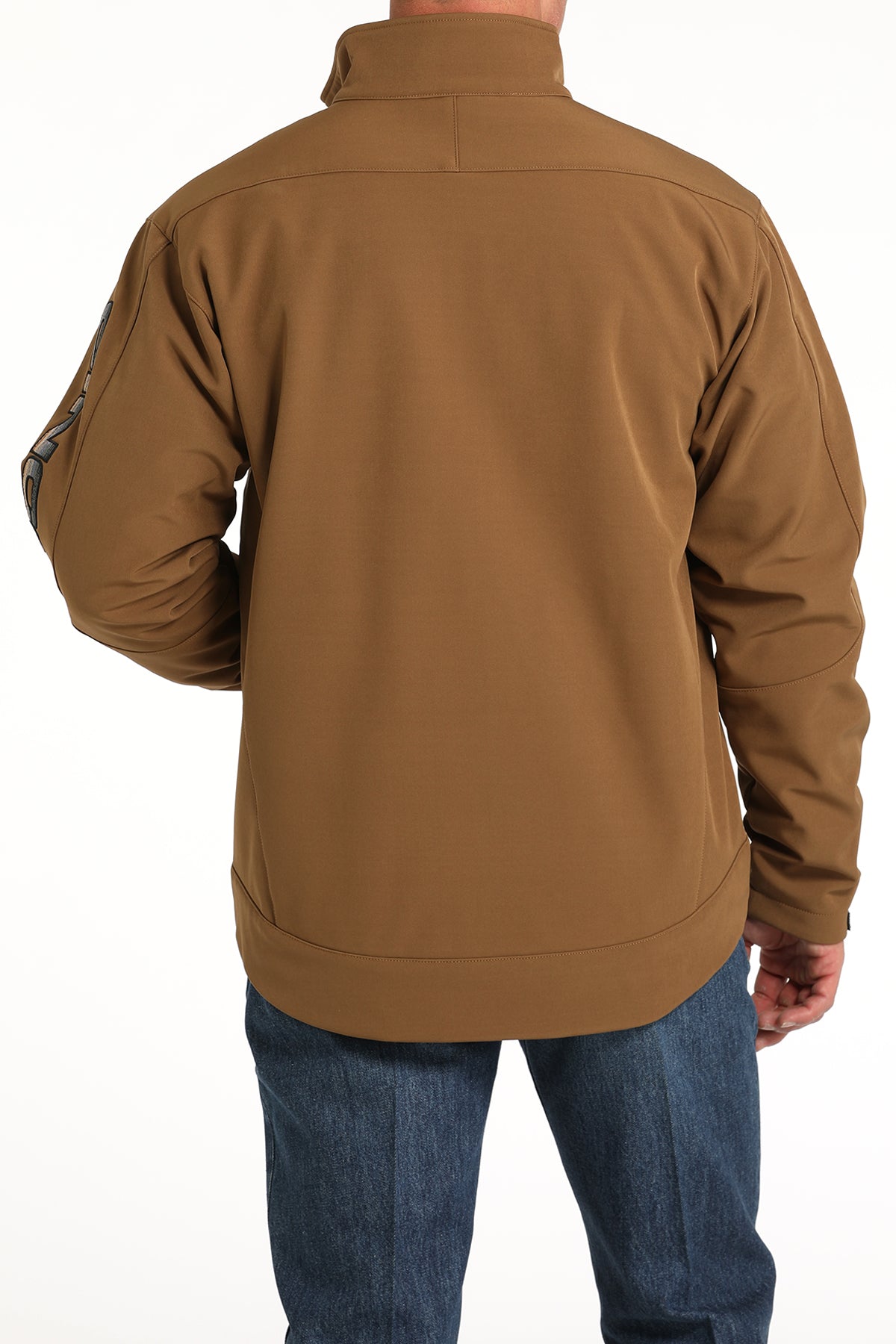 Men's Cinch Brown Bonded Logo Jacket