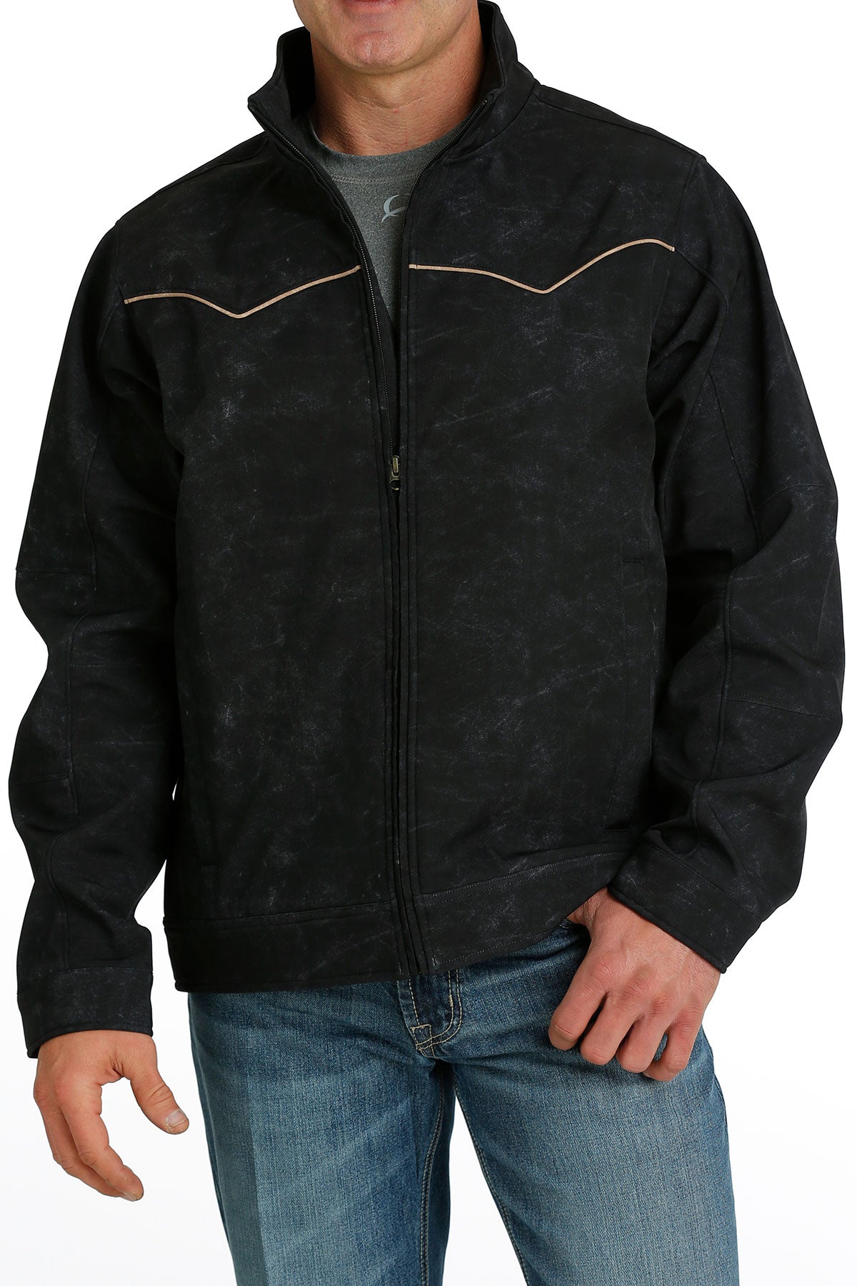Men's Cinch MWJ1588001 Black Concealed Carry Bonded Jacket *CLOSEOUT*