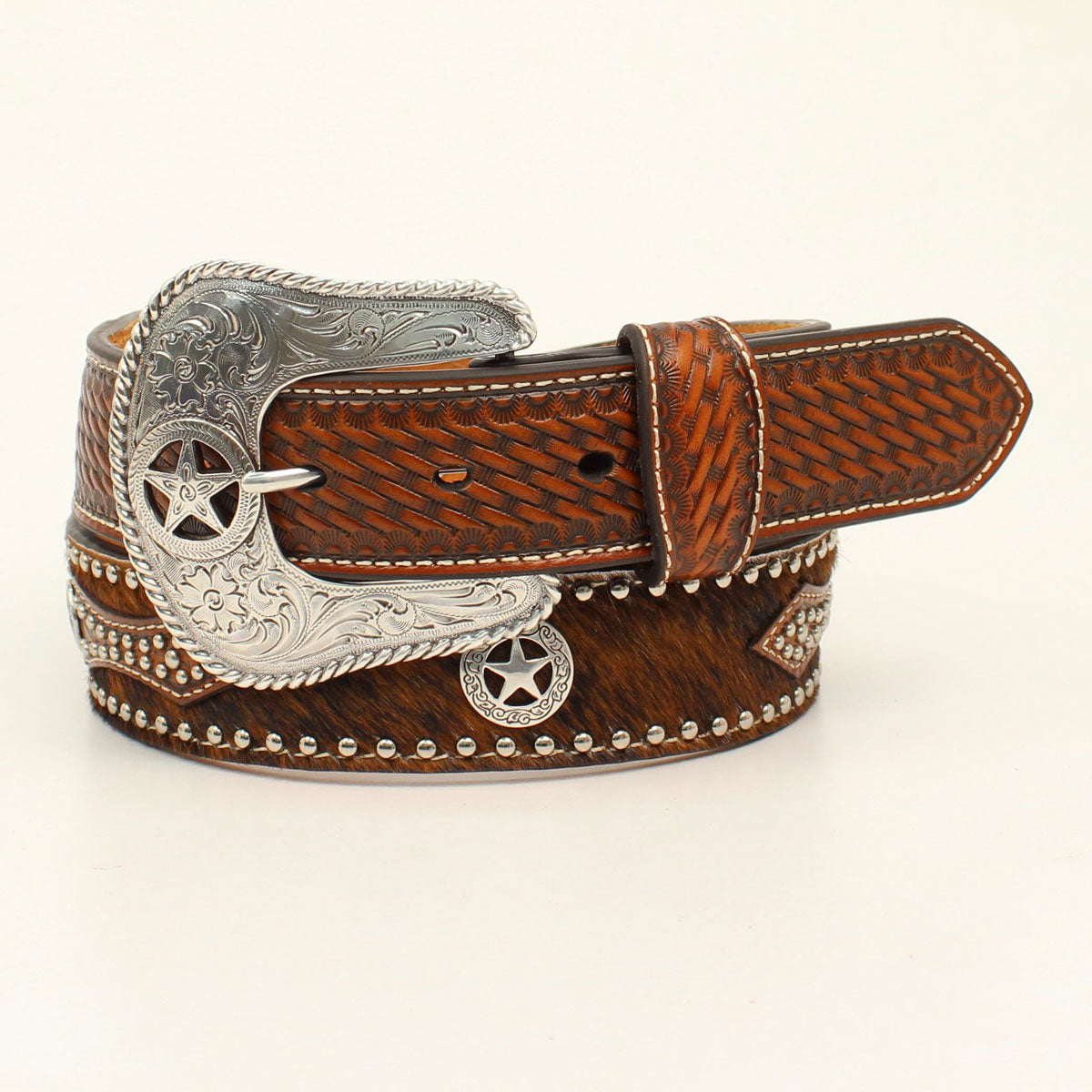 Nocona Pro Series Men's Western Belt Hair-on