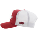 Hooey 7290T-CRWH University of Oklahoma Crimson/White Sooners Logo Cap