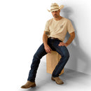 Men's Ariat Bronc Ridin Heritage T-Shirt in Natural *CLOSEOUT*