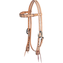 Cashel HBBS21-NB Natural Buckstitched Brow Band Headstall