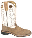 Women's Smoky Mountain Drifter Brown Distress/Antique White Leather Western Boot