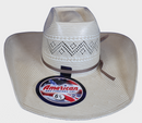 American Hat Company straw hat with a Up North crown. 